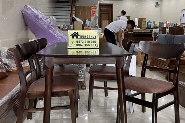 bàn ăn 4 ghế tai voi BA41