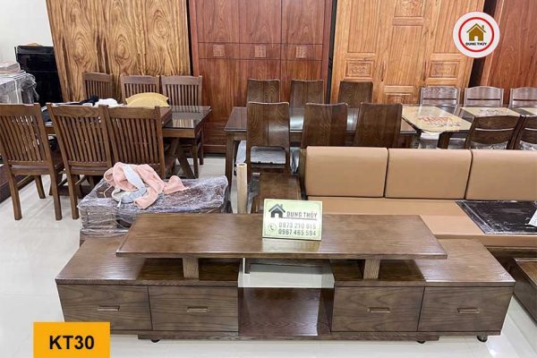 kệ tivi chân rút gỗ sồi KT30