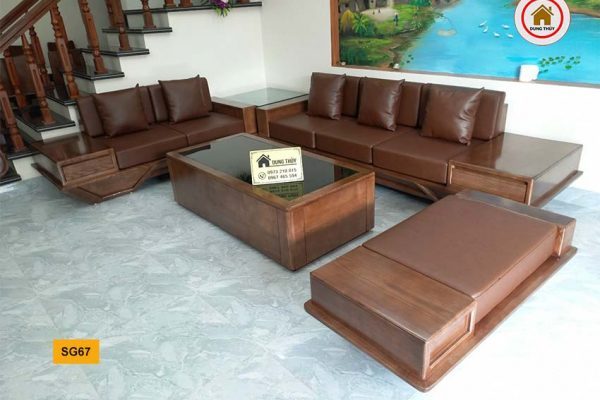 sofa 2 văng chân thuyền SG67