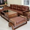 sofa góc chữ L đùi gà gỗ sồi Nga