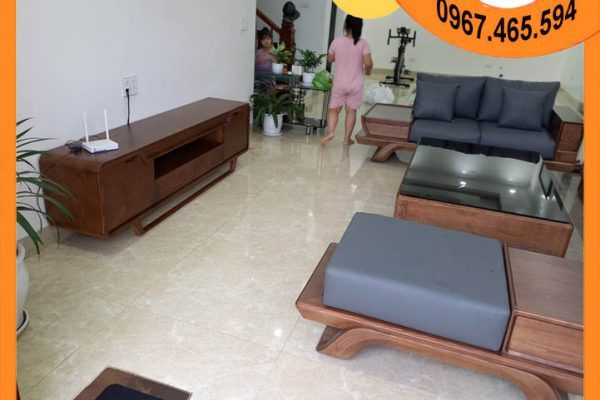 bộ sofa SG89x cánh tiên gỗ sồi
