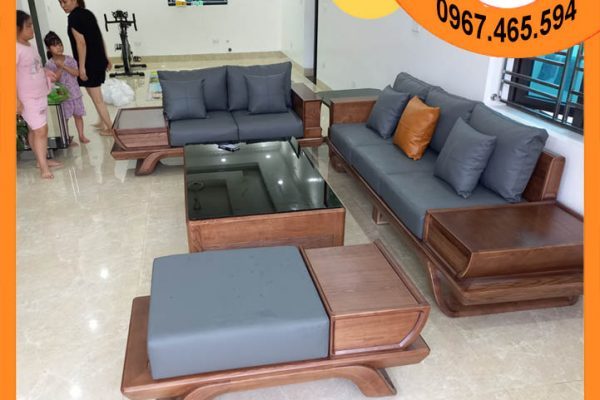 bộ sofa SG89x cánh tiên gỗ sồi