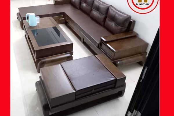 Sofa góc chữ L đùi gà gỗ sồi Nga SG77L