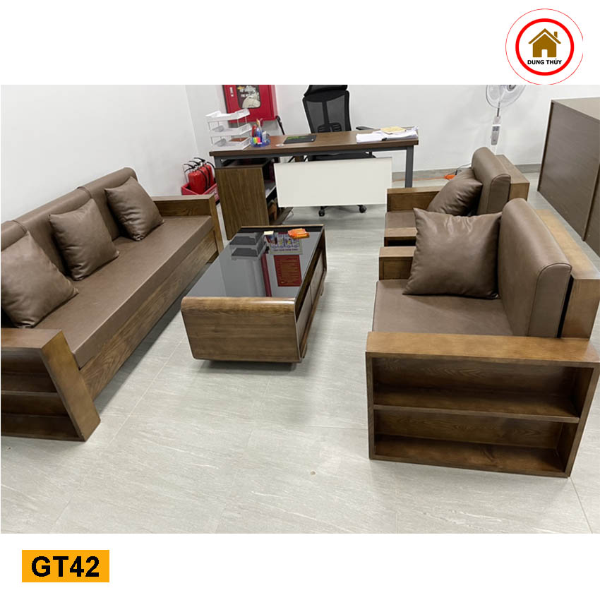 Ghế đối tay vuông gỗ sồi Nga GT42