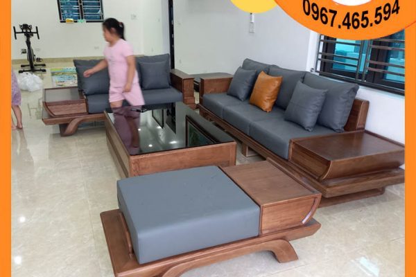 bộ sofa SG89x cánh tiên gỗ sồi