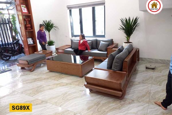 sofa 2 văng bay chân xoắn SG89x