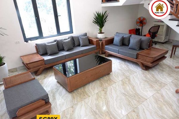 sofa 2 văng bay chân xoắn SG89x