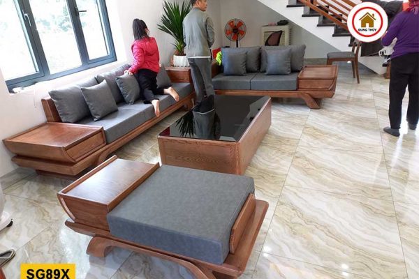 sofa 2 văng bay chân xoắn SG89x