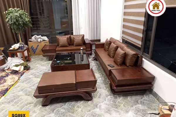 bộ sofa 2 văng chân xoắn SG89x