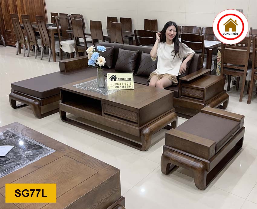 sofa góc chữ L đùi gà SG77L đẹp xịn