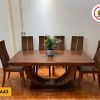bàn ghế ăn gỗ tự nhiên đẹp hiện đại