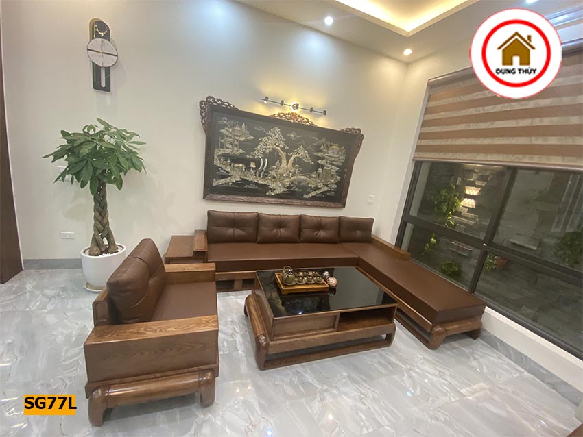sofa góc chữ L đùi gà SG77L đẹp