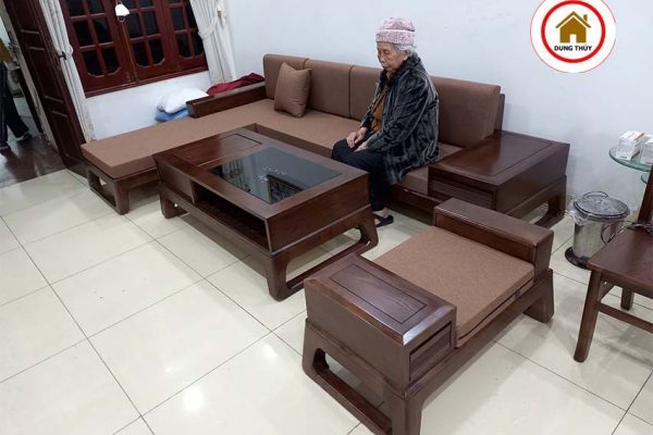 bàn giao bộ sofa góc chữ L SG61L