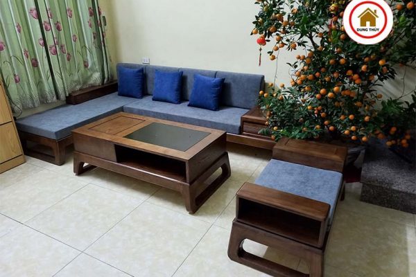 sofa góc chữ L chân quỳ SG61L2