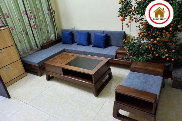 sofa góc chữ L chân quỳ SG61L2