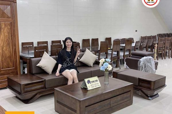Bộ ghế sofa văng phi thuyền gỗ sồi Nga SG93