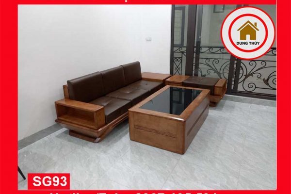 Bộ ghế sofa văng phi thuyền gỗ sồi Nga SG93