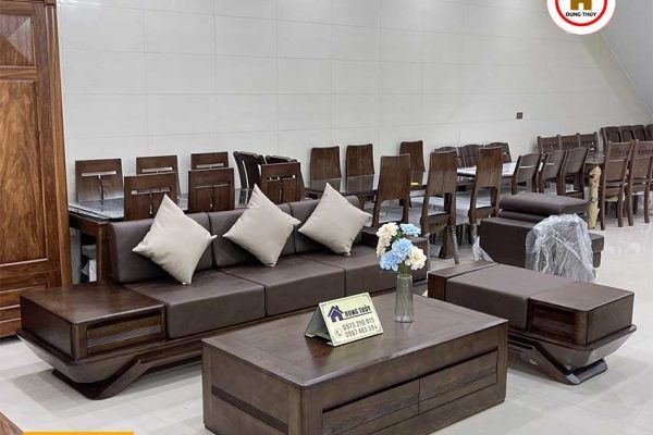 Bộ ghế sofa văng phi thuyền gỗ sồi Nga SG93