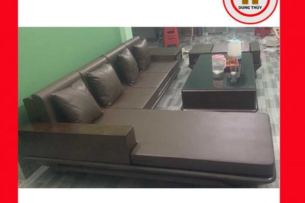 Sofa góc chữ L chân thuyền gỗ sồi Nga SG92