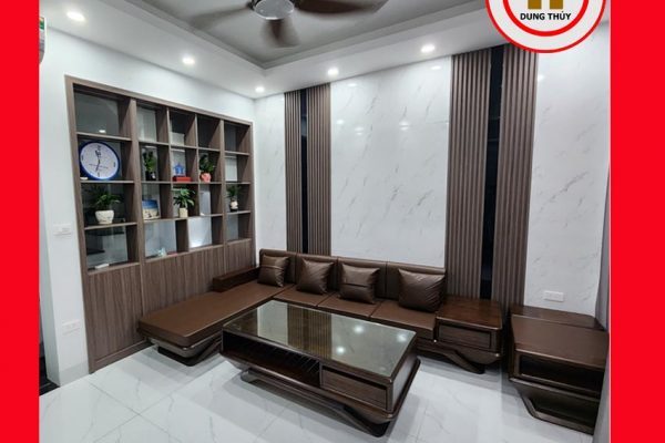 Sofa góc chữ L chân thuyền gỗ sồi Nga SG92