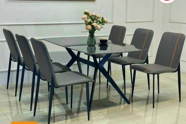 Bàn ăn nhập khẩu mặt đá kết hợp ghế Spot BA50