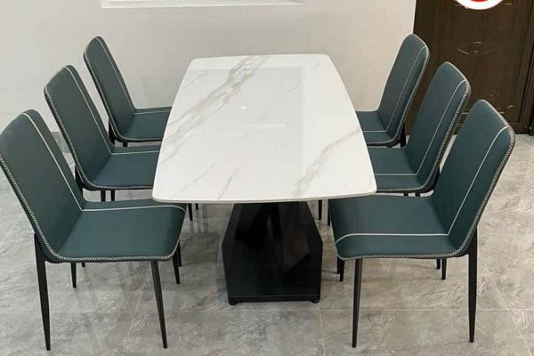 Bàn ăn nhập khẩu mặt đá kết hợp ghế Spot BA50