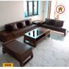 Bàn giao nhà chị Linh - Phú Sơn, TP Bỉm Sơn, Thanh Hóa - Bộ ghế sofa 2 văng chân quỳ gỗ sồi