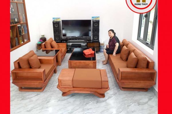 Bộ ghế đối phi thuyền gỗ sồi Nga GT44