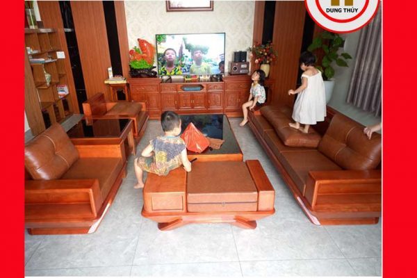 Bộ ghế đối phi thuyền gỗ sồi Nga GT44 Thái Thụy 2