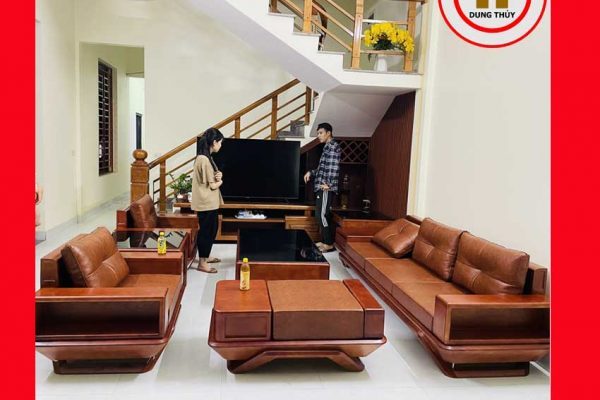 Bộ ghế đối phi thuyền gỗ sồi Nga GT44 bacninh 2