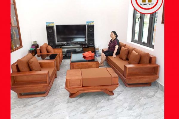 Bộ ghế đối phi thuyền gỗ sồi Nga GT44
