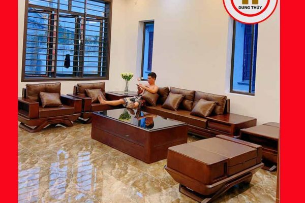 Bộ ghế đối phi thuyền gỗ sồi Nga GT44 hanoi