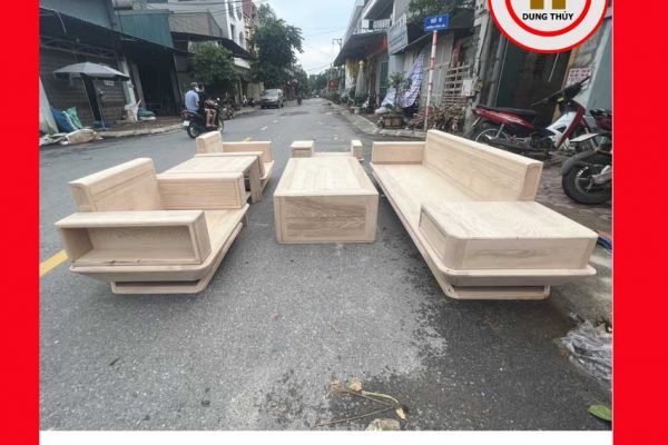 Bộ ghế đối phi thuyền gỗ sồi Nga GT44 nét