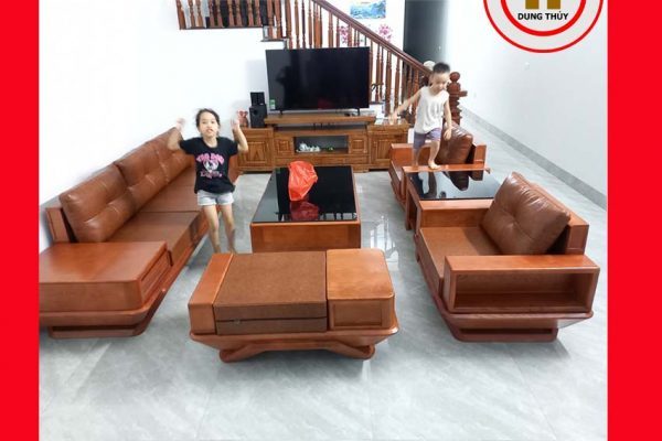 Bộ ghế đối phi thuyền gỗ sồi Nga GT44 nét đẹp