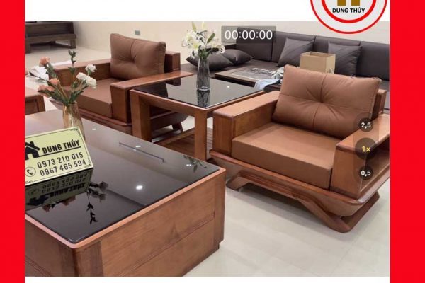 Bộ ghế đối phi thuyền gỗ sồi Nga GT44