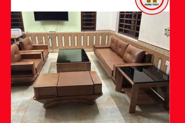 Bộ ghế sofa đối phi thuyền gỗ sồi Nga ansinh 2