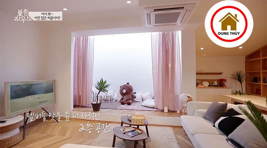 thiết kế nội thất gỗ nhà Blackpink house 2023