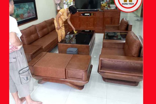 Bộ ghế đối phi thuyền gỗ sồi Nga GT44 đẹp nét