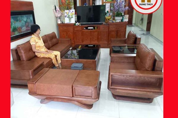 Bộ ghế đối phi thuyền gỗ sồi Nga GT44 hà nam