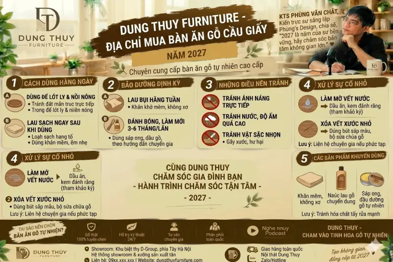Địa chỉ bán bàn ăn giá rẻ tại Cầu Giấy