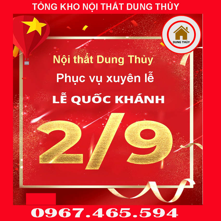 Nội thất Dung Thủy phục vụ xuyên lễ Quốc khánh