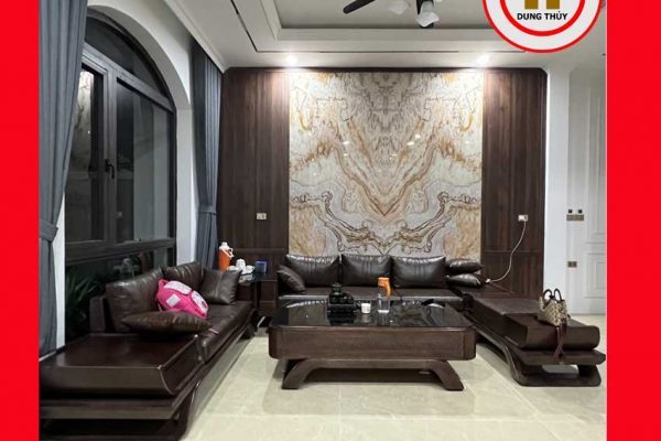 Bộ ghế sofa 2 văng thuyền cánh cong gỗ sồi Nga SG95