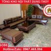 Bộ ghế sofa 2 văng thuyền cánh cong gỗ sồi Nga SG95