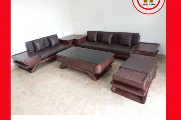 Bộ ghế sofa 2 văng thuyền cánh cong gỗ sồi Nga SG95