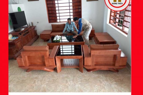 Bộ ghế đối chân thuyền gỗ sồi Nga