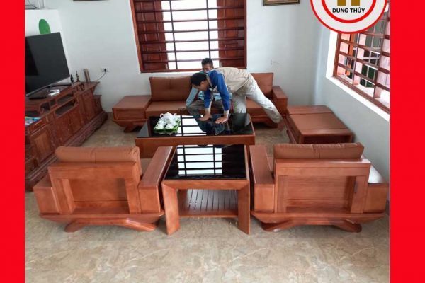 Bộ ghế đối chân thuyền gỗ sồi Nga
