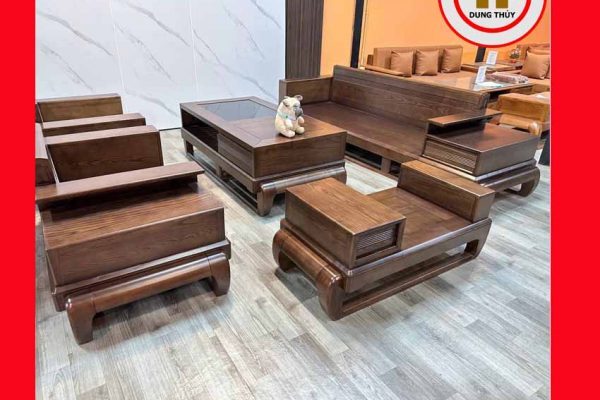 Bộ ghế đối đùi gà gỗ sồi Nga GT45