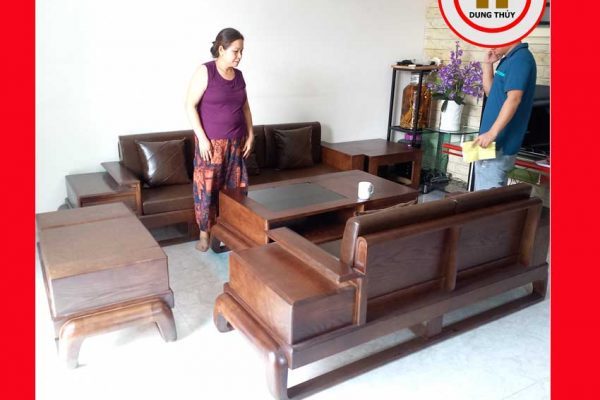 Bộ ghế đối đùi gà gỗ sồi Nga GT45