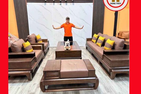 Bộ ghế sofa đối đùi gà gỗ sồi Nga GT45
