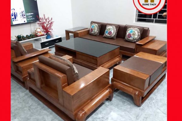Bộ ghế sofa đối đùi gà gỗ sồi Nga GT45 hauhien 2
